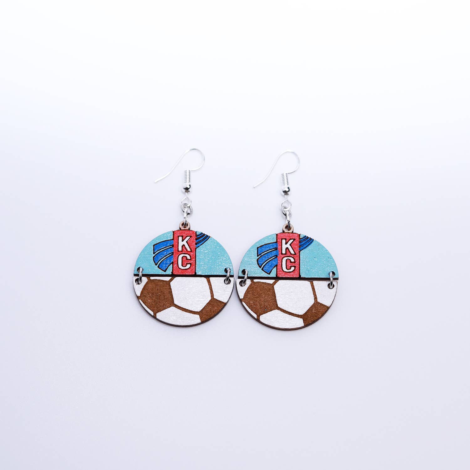 FH&L Creations – wholesale Dangle earrings – Kansas City Current Soccer Earrings3