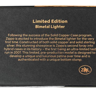 Benhalex - Wholesale Lighter - Zippo Bimetal Copper and Sterling Silver Lighter3