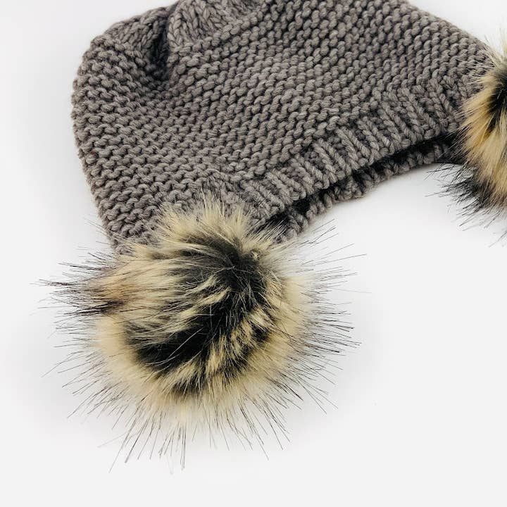 MILANO AMOUR - Wholesale Beanie - Women's - WINTER HAT CAPPELLO CUFFIA DOUBLE PON-PON17