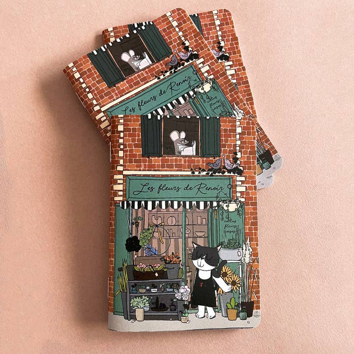 Pocket Notebook “The Florist” – Made in France for wholesale by Oh ! Mon Dessin