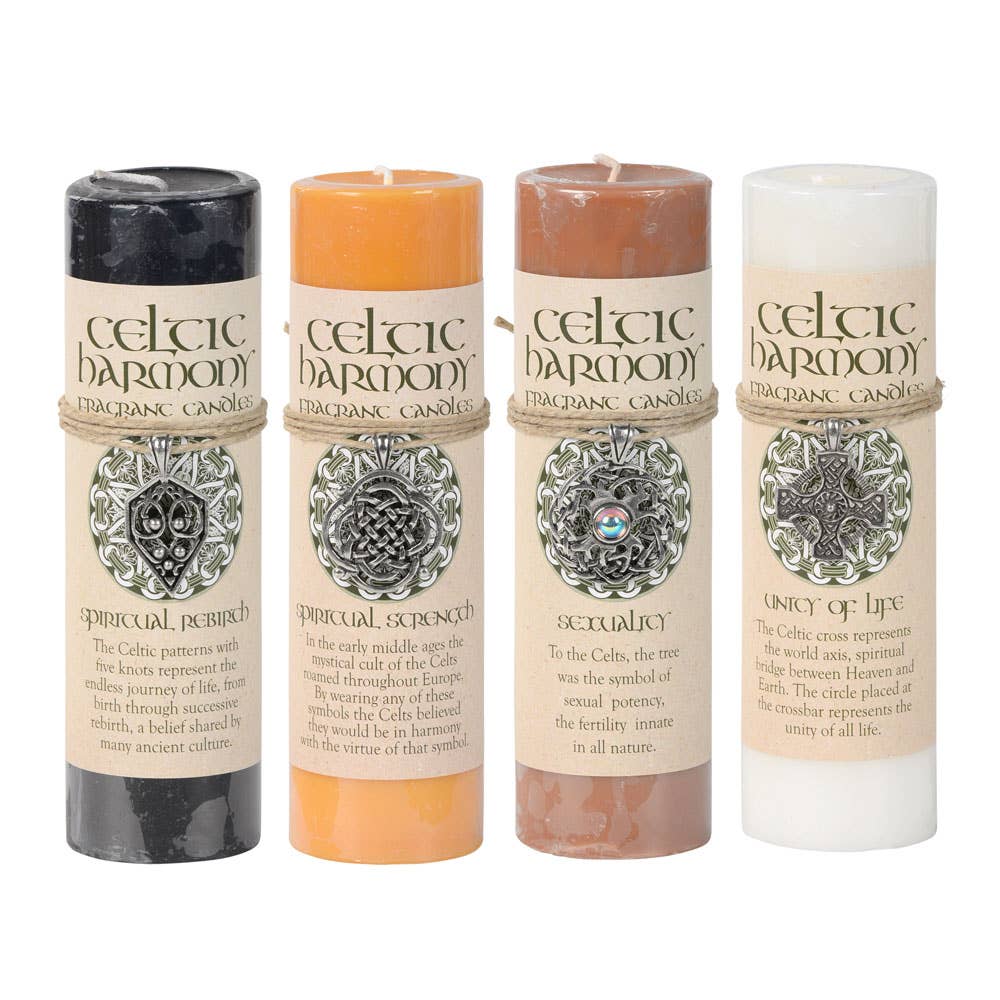 Benjamin International - Venta al por mayor Cirios pequeños - Vela de Colgante de Peltre Celtic Harmonies de 15 cm2