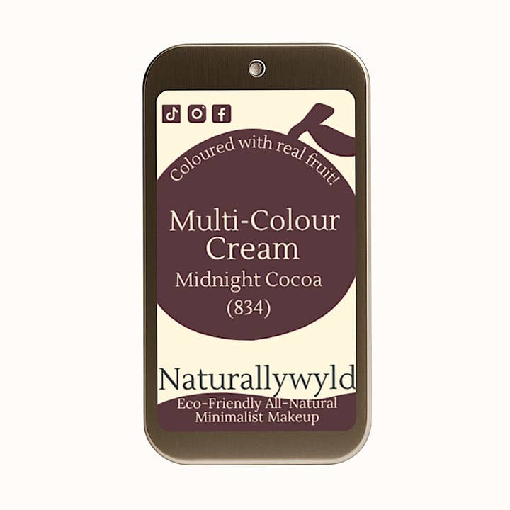 Midnight Cocoa - Fruit Pigmented Colour Cream (7g) for wholesale by Naturally Wyld