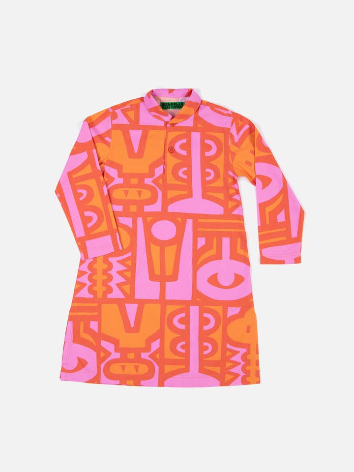 Chameleon Nightshirt / Dress in Cayenne for wholesale by Irregular Sleep Pattern