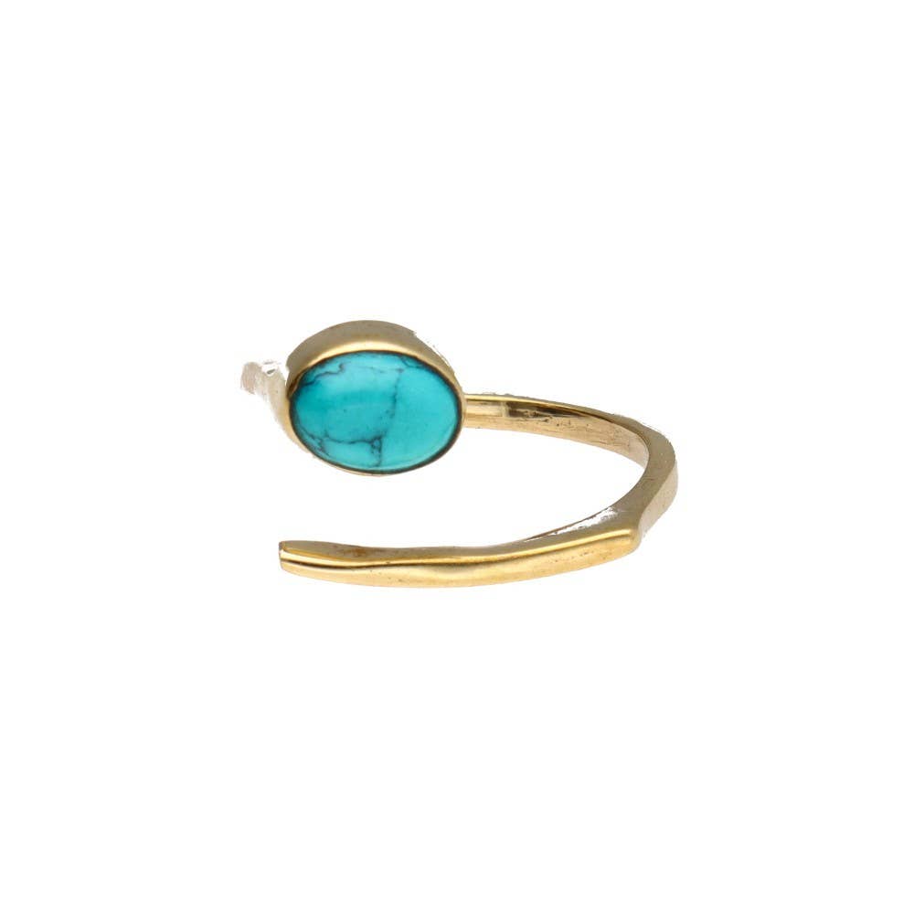 Vives de la Cortada S.L - Wholesale Cocktail/Statement Ring - Adjustable bronze with Random Mineral 1-1-10