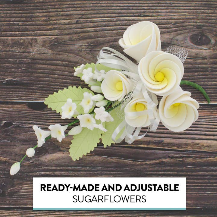 Global Sugar Art - Wholesale Cake/Cupcake Topper - Tropical Cake Topper Frangipani Spray Gum Paste Flower by Global Sugar Art, Small4