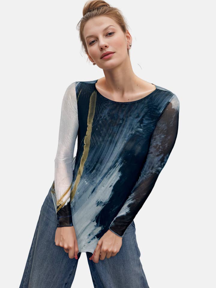 Top à double transparence Tidal - Florence pour la vente par AMB Designs