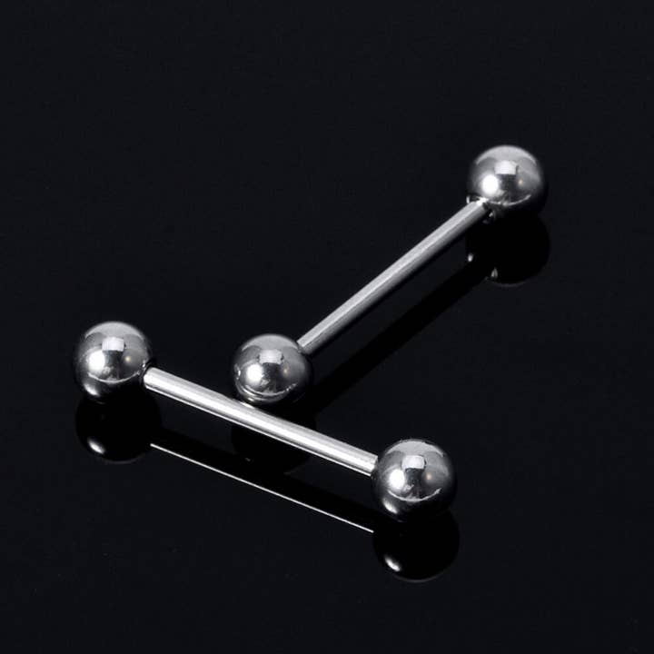 Bodytrend - Wholesale Gauge/Plug Earrings - TITANIUM - STRAIGHT BARBELL , INDUSTRIAL BARBELL 16G(1.2MM)