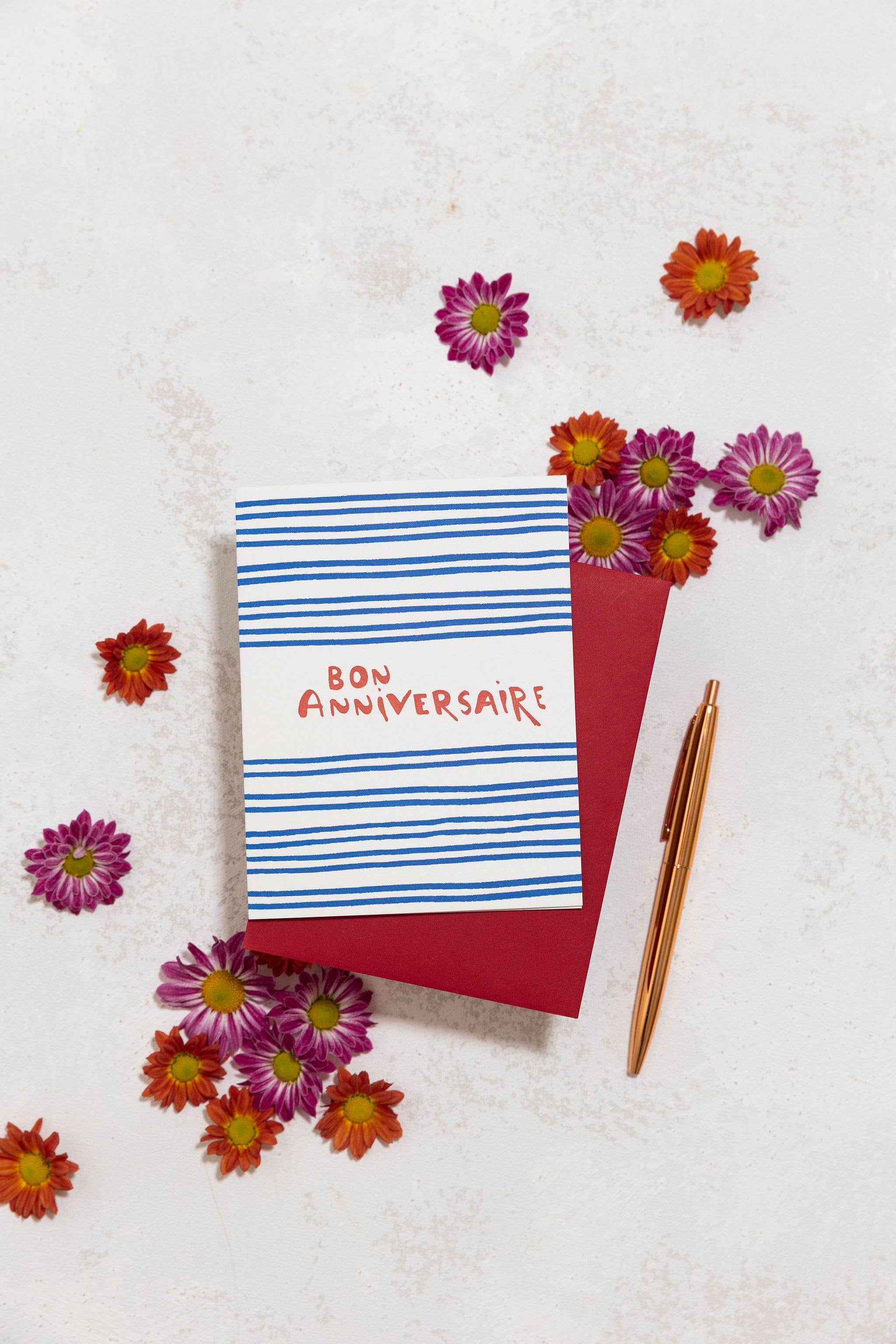 folio press & paperie - Wholesale Birthday Card - Bon Anniversaire Card2