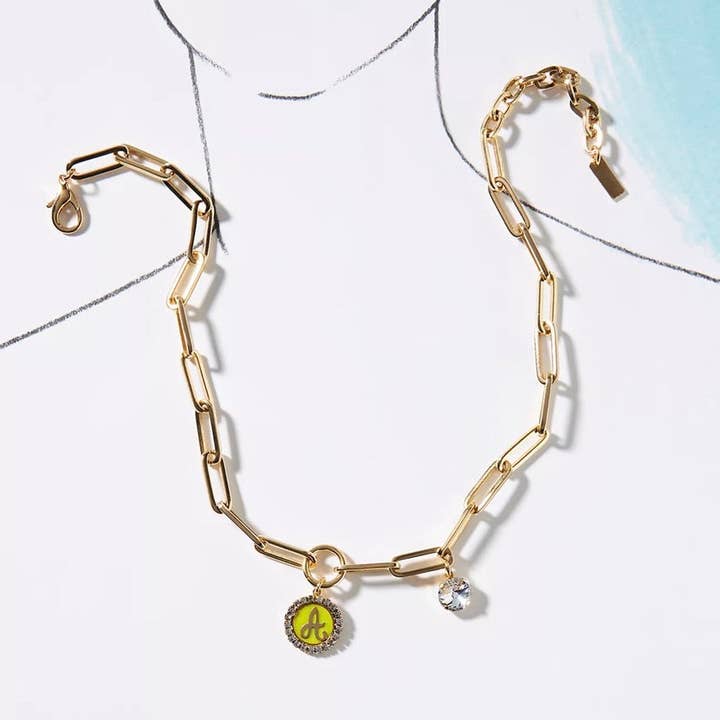 TOVA - Wholesale Pendant/Charm Necklace - Statement Monogram Necklace