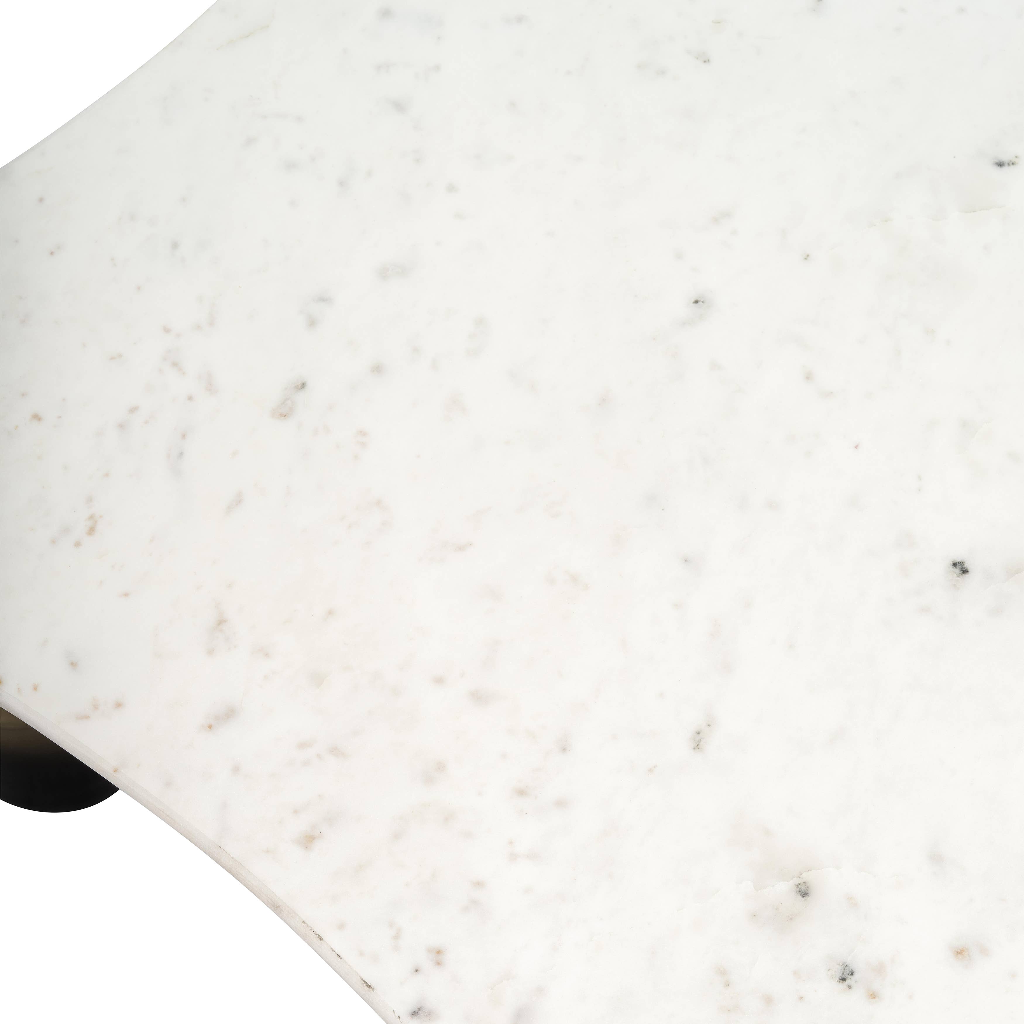 Sagebrook Home - Wholesale Coffee Table - Coffee Table - GoldWhite Marble Top Metal Curved Leg, 30 in.8