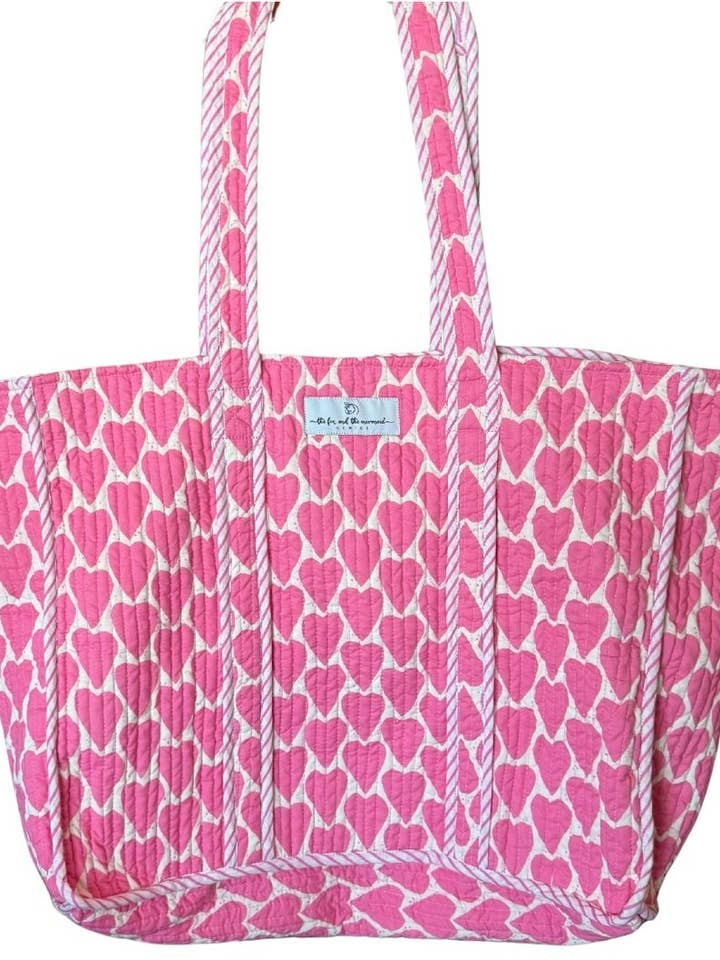 Reversible Quilted Block Printed Beach Bag for wholesale by The Fox and The Mermaid