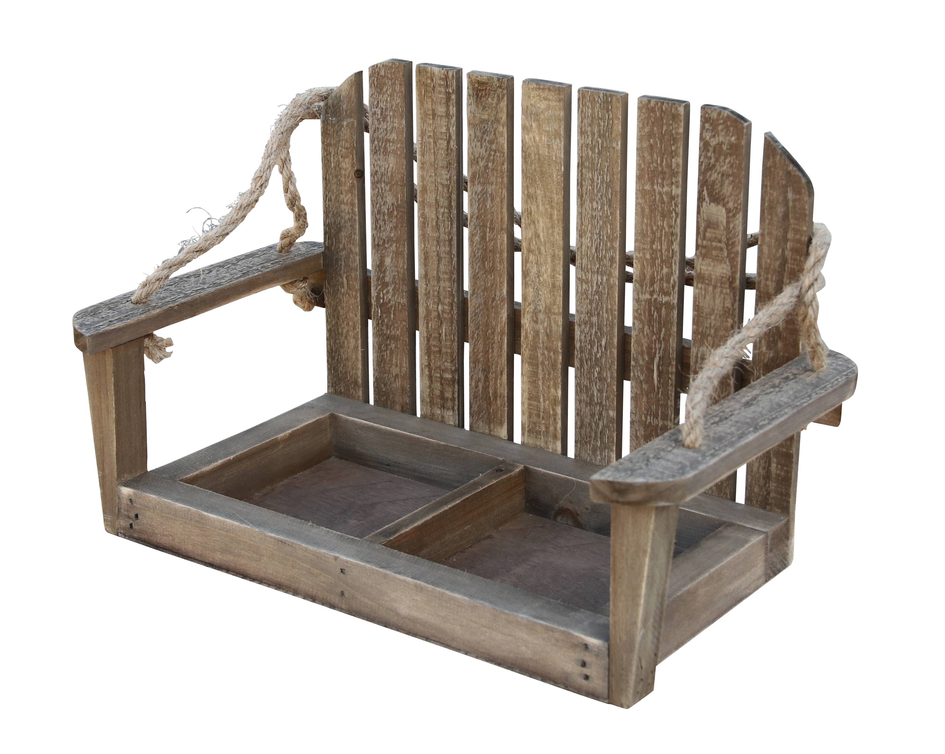 Cheungs Home Decor - Wholesale Bench - Roostvale Wooden Hanging Chair with Double Pot Storage1