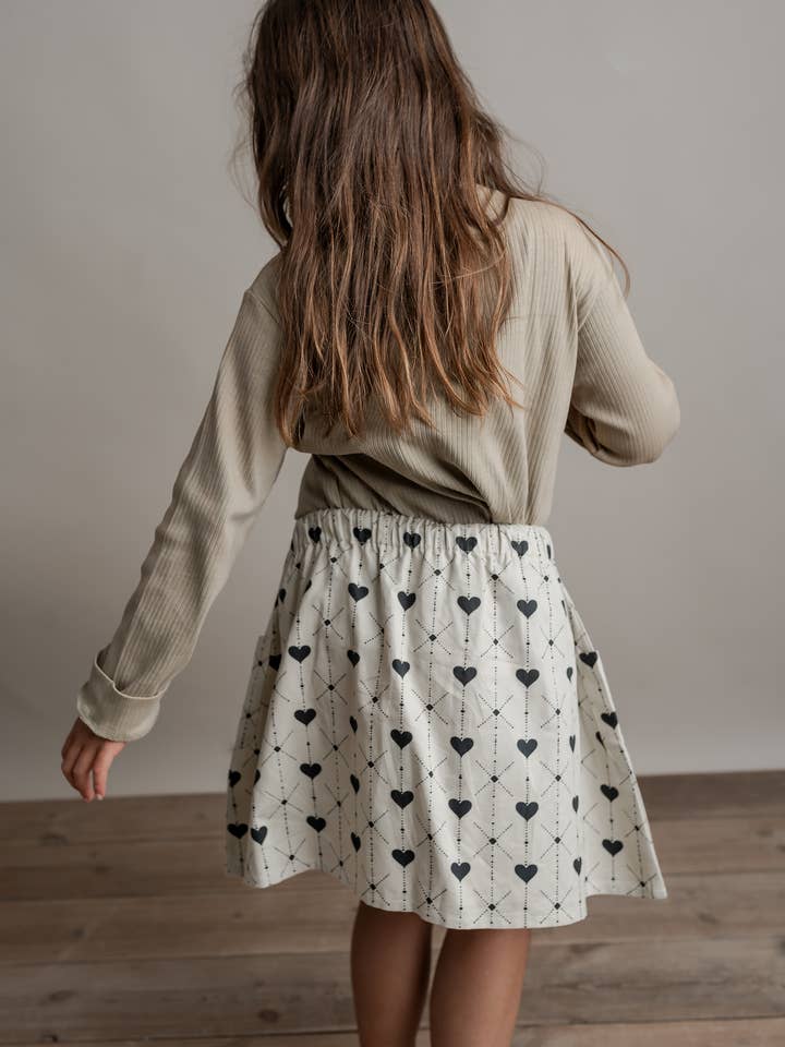 hanevild - Wholesale Skirt - Kids - Hjerte nederdel1