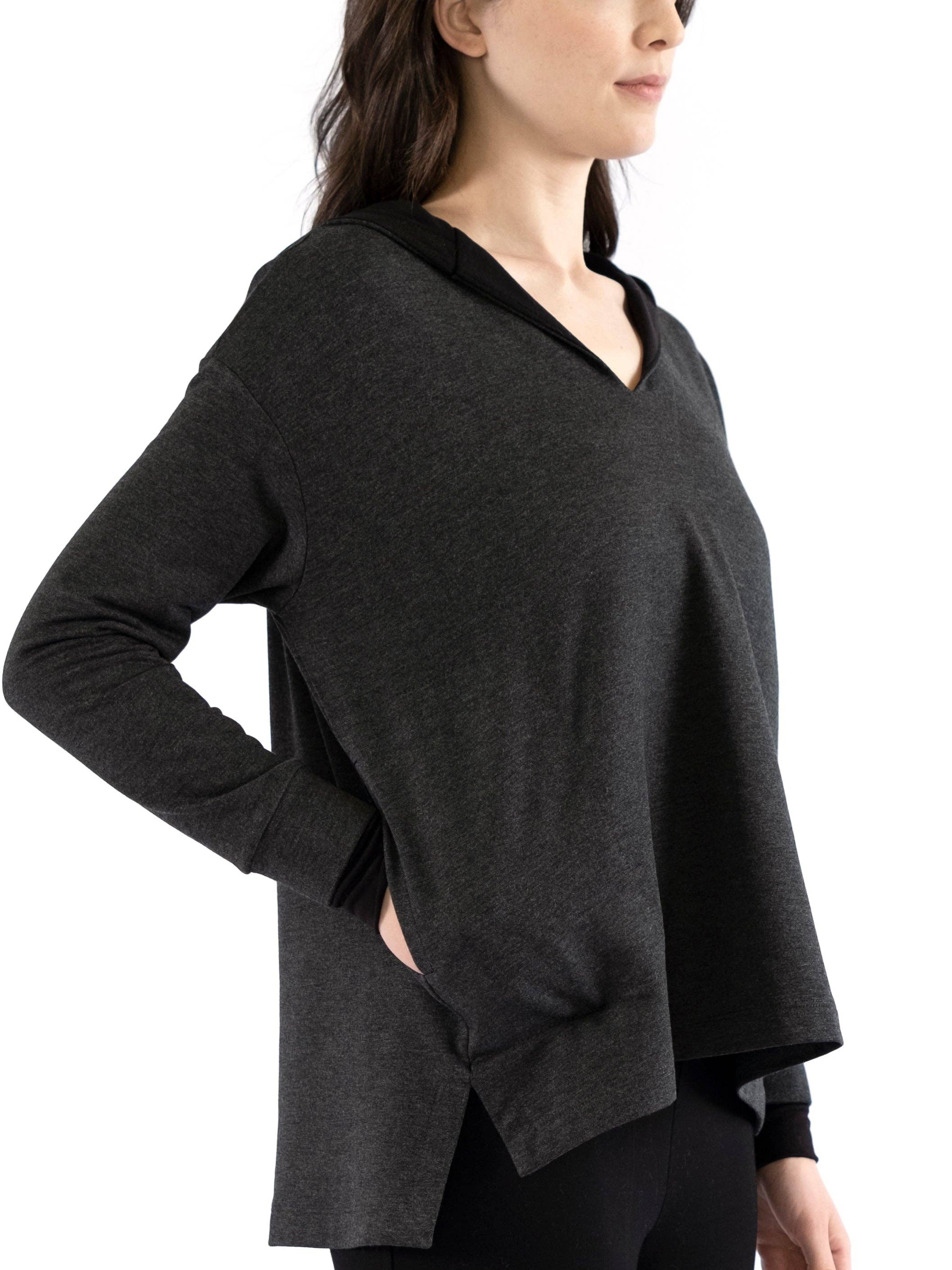 REMOVED BRAND – wholesale Hoodie - Dam – Emma V-ringad tröja med huva10