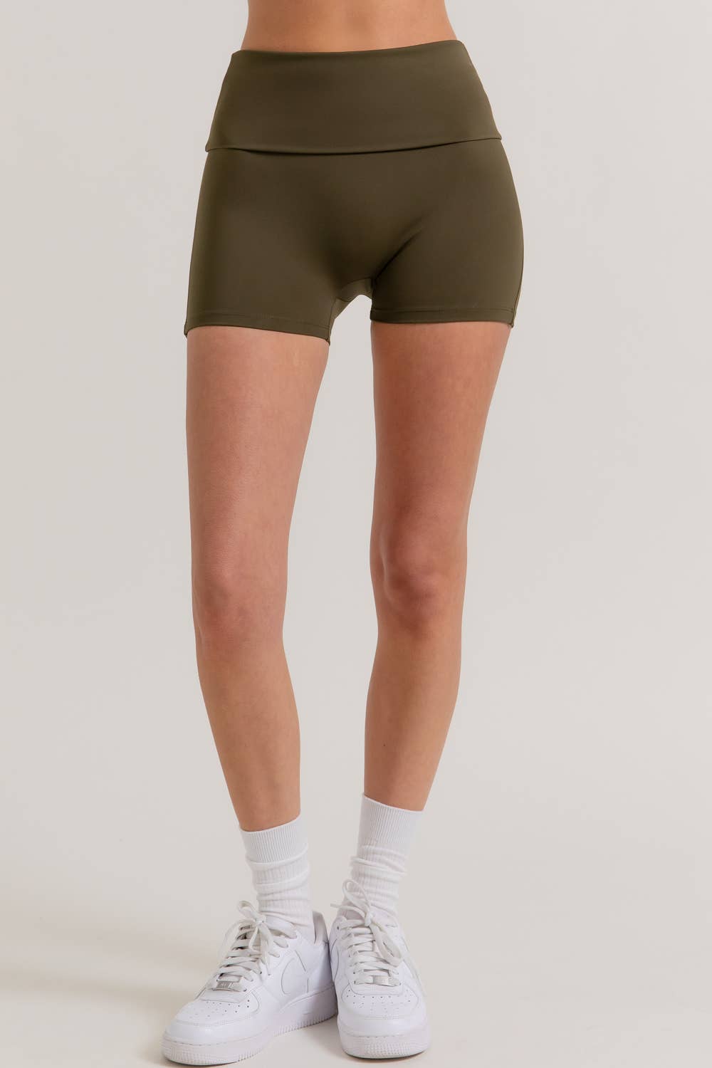 Active Basic | Active USA – wholesale Athletic shorts – Women's – Waist Fold-Over Active Bike Shorts16