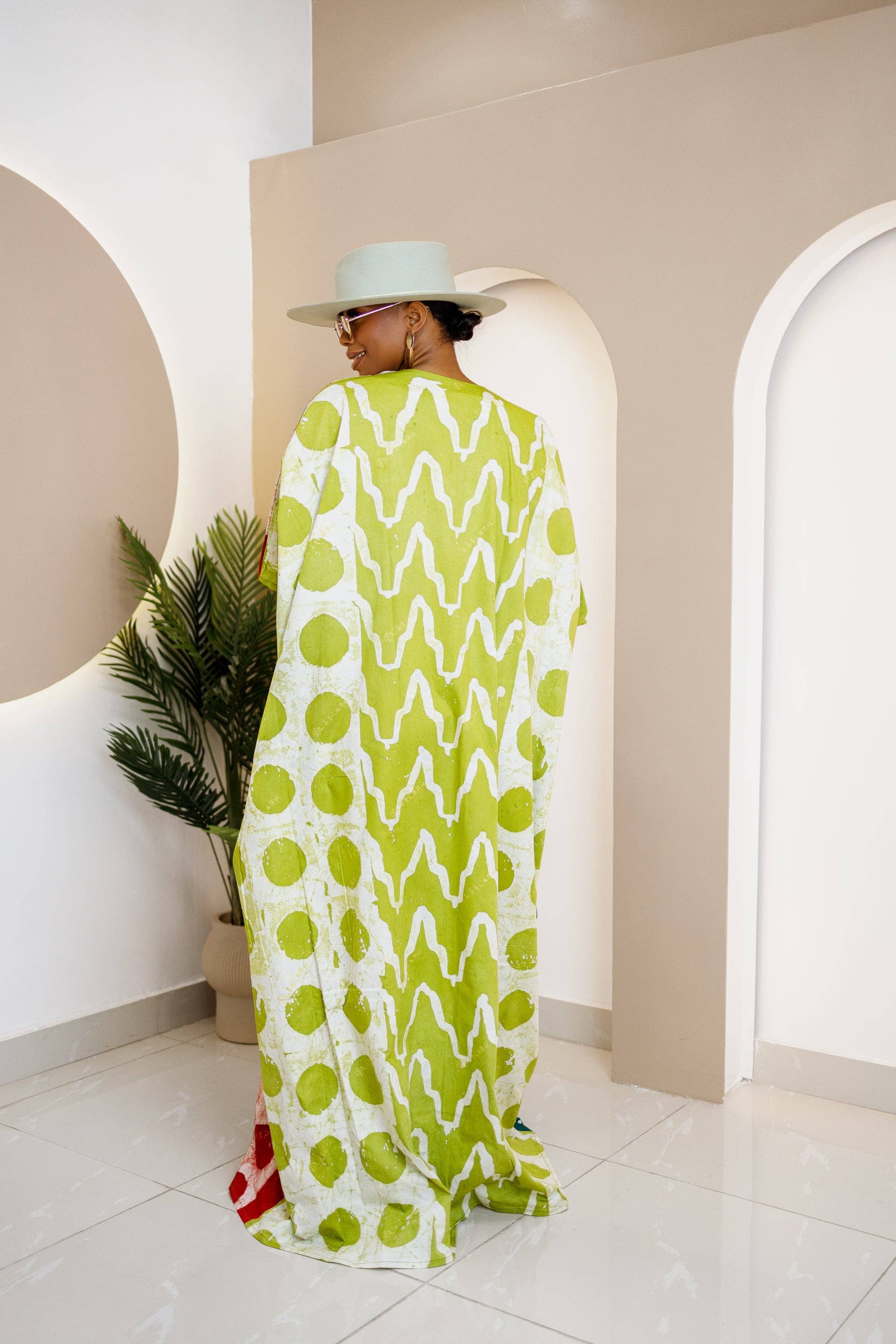 DUA MENKA - Wholesale Kaftan - Women's - Ndenkem Hand-Dyed Adire Kaftan2