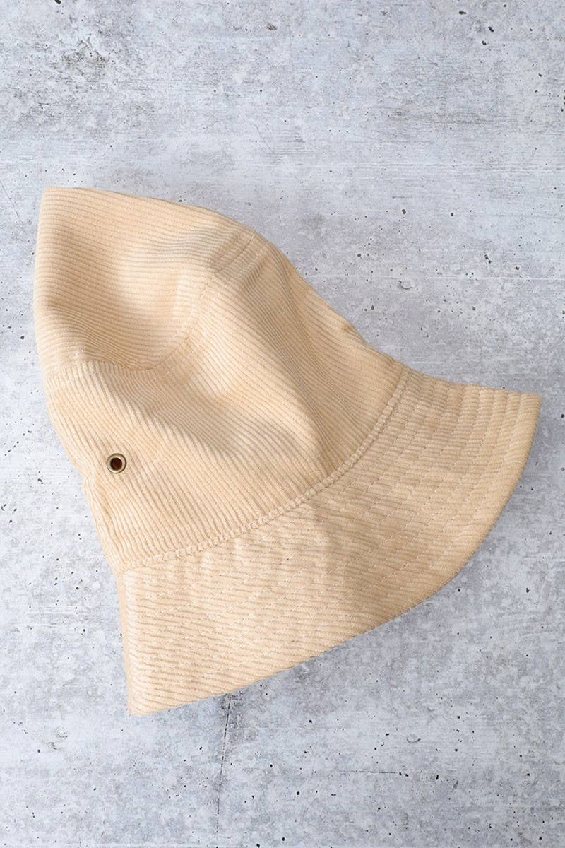 Fashion City - Wholesale Bucket Hat - Women's - Foldable Vintage Corduroy Short Brim Bucket Hat11