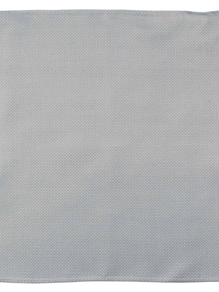 Vintage Einstecktuch aus grauer Seide mit silbernem Muster POCV1078 für den Großhandel von Graffeo Cravatte