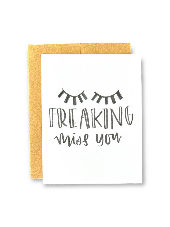 I Freaking Miss You Card for wholesale by LoveJo