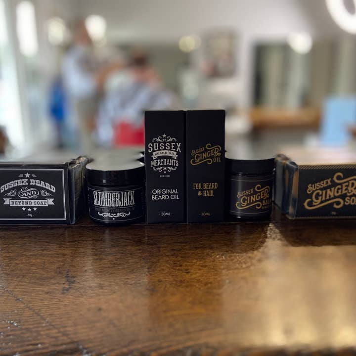 Barbershop Starter Kit For Beards - All-natural beard care. for wholesale by The Sussex Beard Oil Merchants