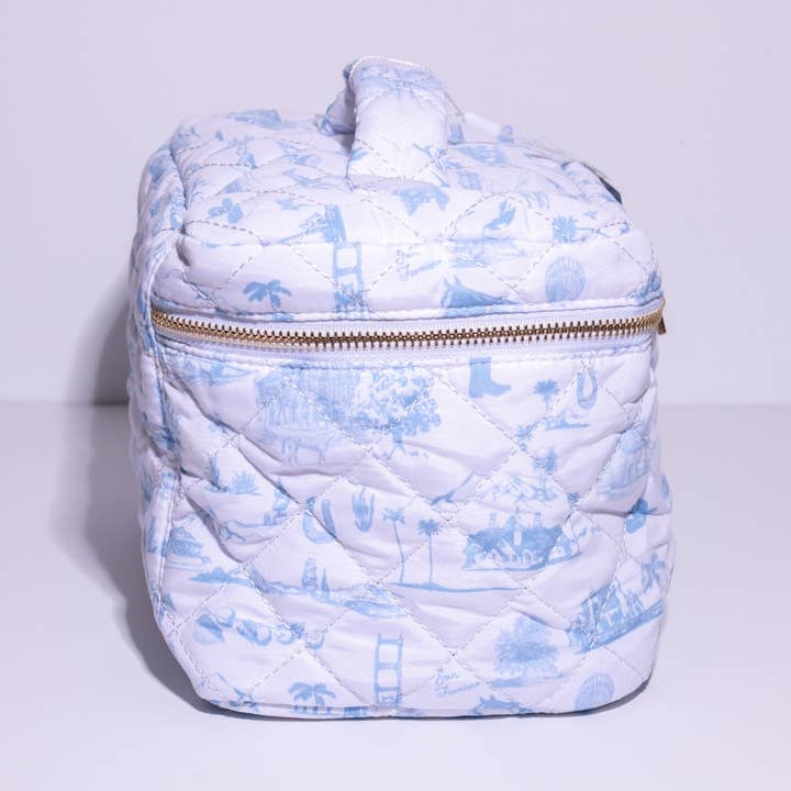 Coastal Cowboy - Wholesale Makeup/Cosmetic Bag - *NEW* Country & Coastal Toile Train Case2