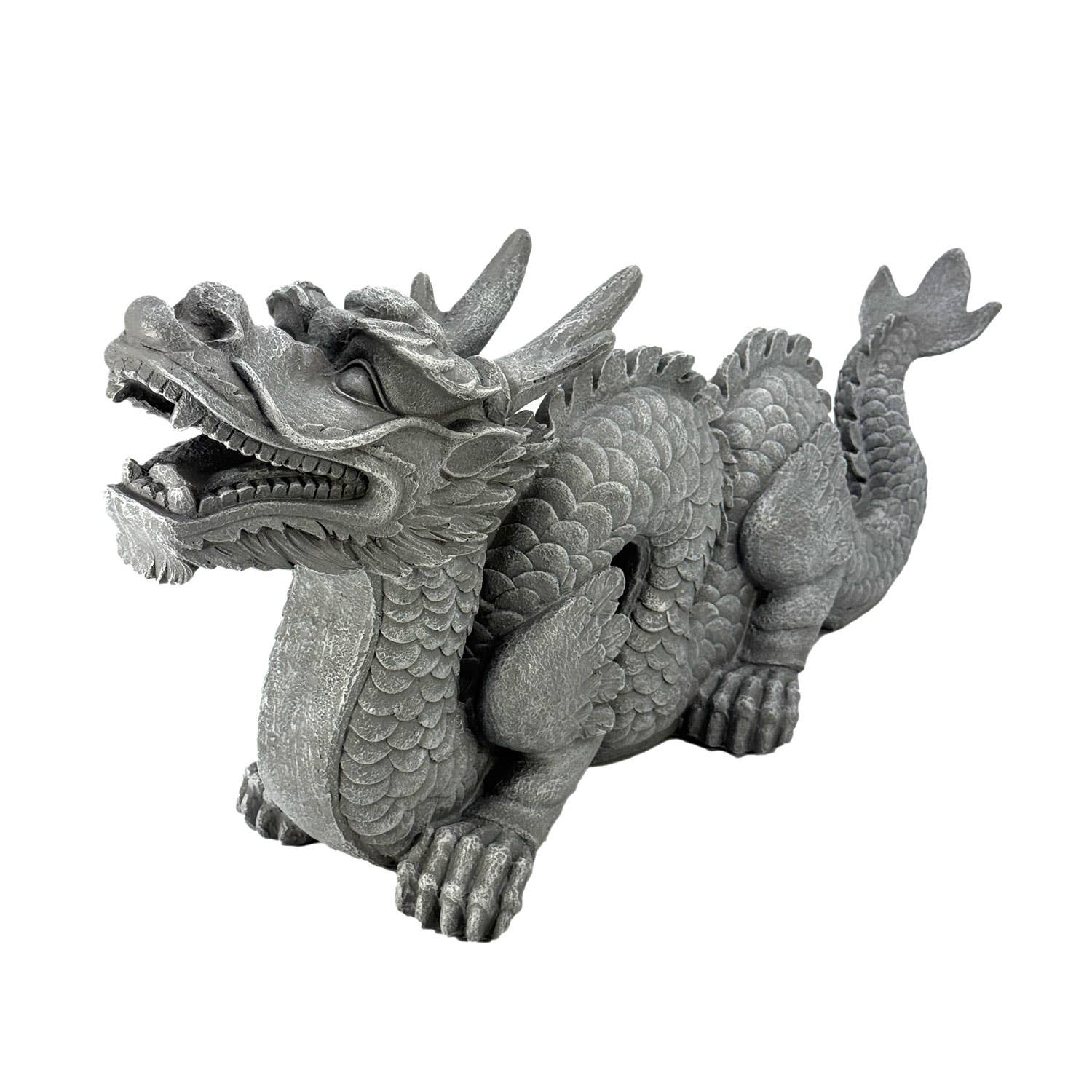 Galt International Company - Wholesale Outdoor Ornament/Decor - 28" Long Asian Dragon Stone Look Garden Statue1