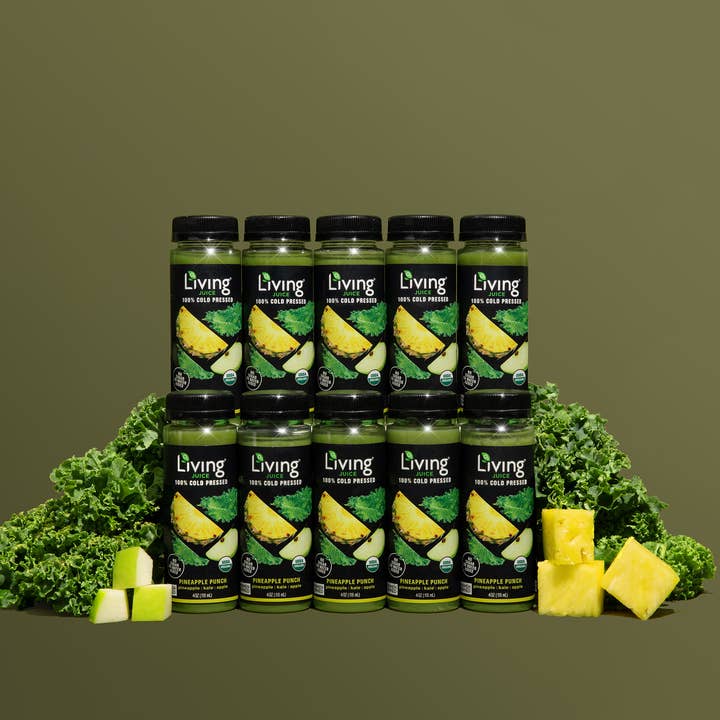 Living Juice - Wholesale Fruit Juice - Living Juice Pineapple Punch - 4oz Organic Pressed Juice2