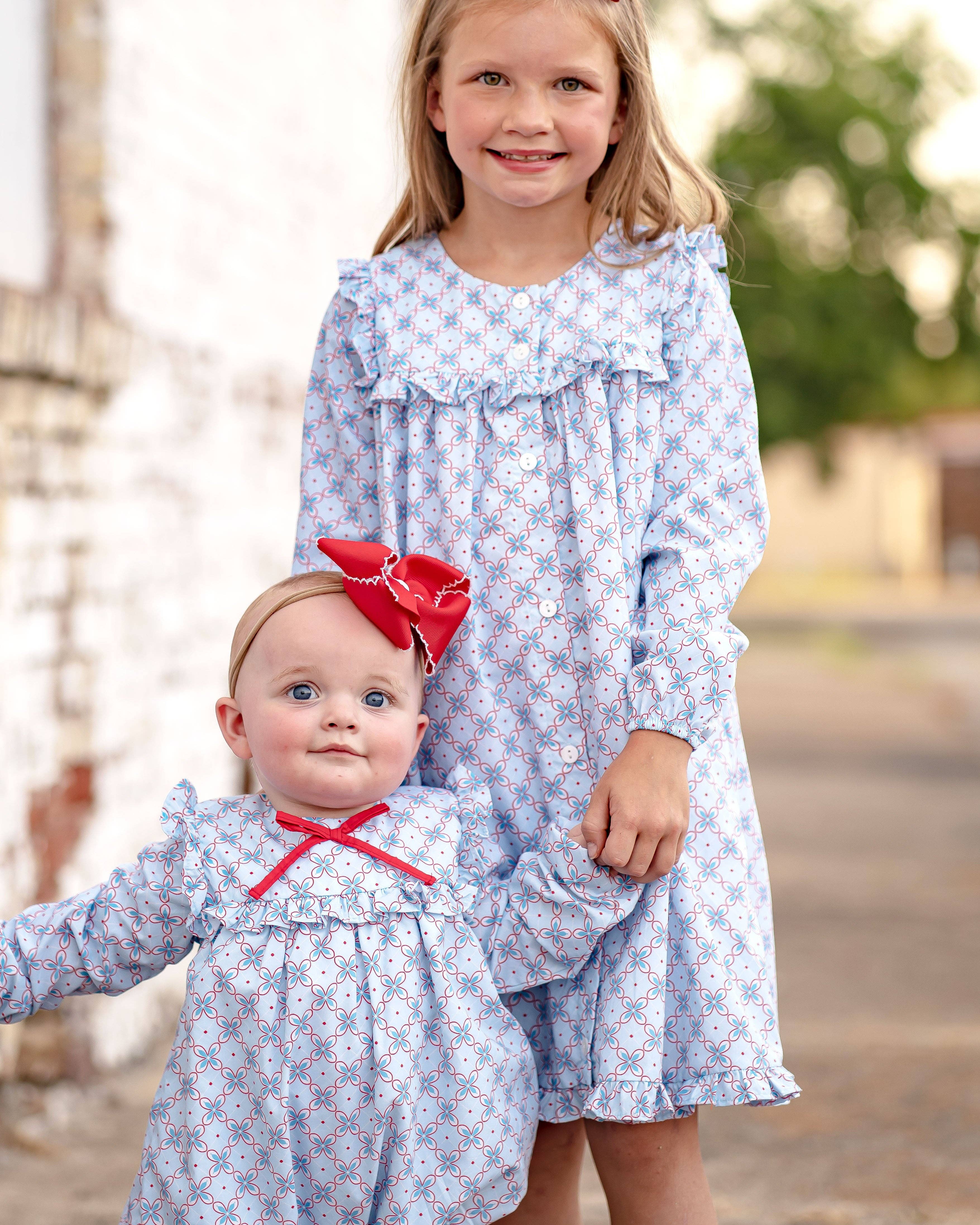 The Yellow Lamb - Wholesale Dress - Kids - Gloria Geometric - Benton Dress8