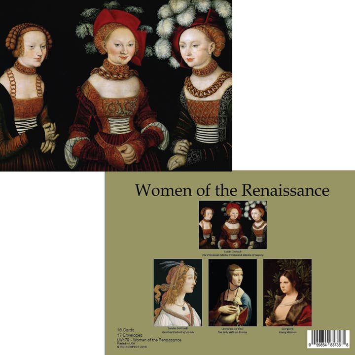 Notecard Mulheres do Renascimento - Box Set por atacado de The Retrospect Group Collection