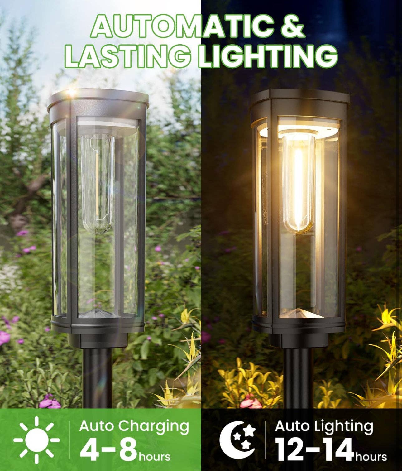 OutdoorSolarOutlet - Wholesale Outdoor/Lawn Light - SmartYard 15 Lumen Bright Solar Lights Outdoor Pathway Lights Waterproof IP65, Auto On/Off 4 Pack7