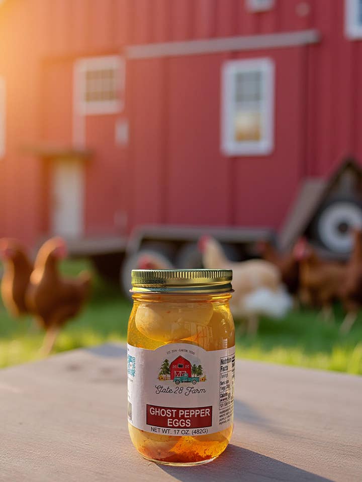 Œufs au piment fantôme - 482 g pour la vente par State 28 Farm