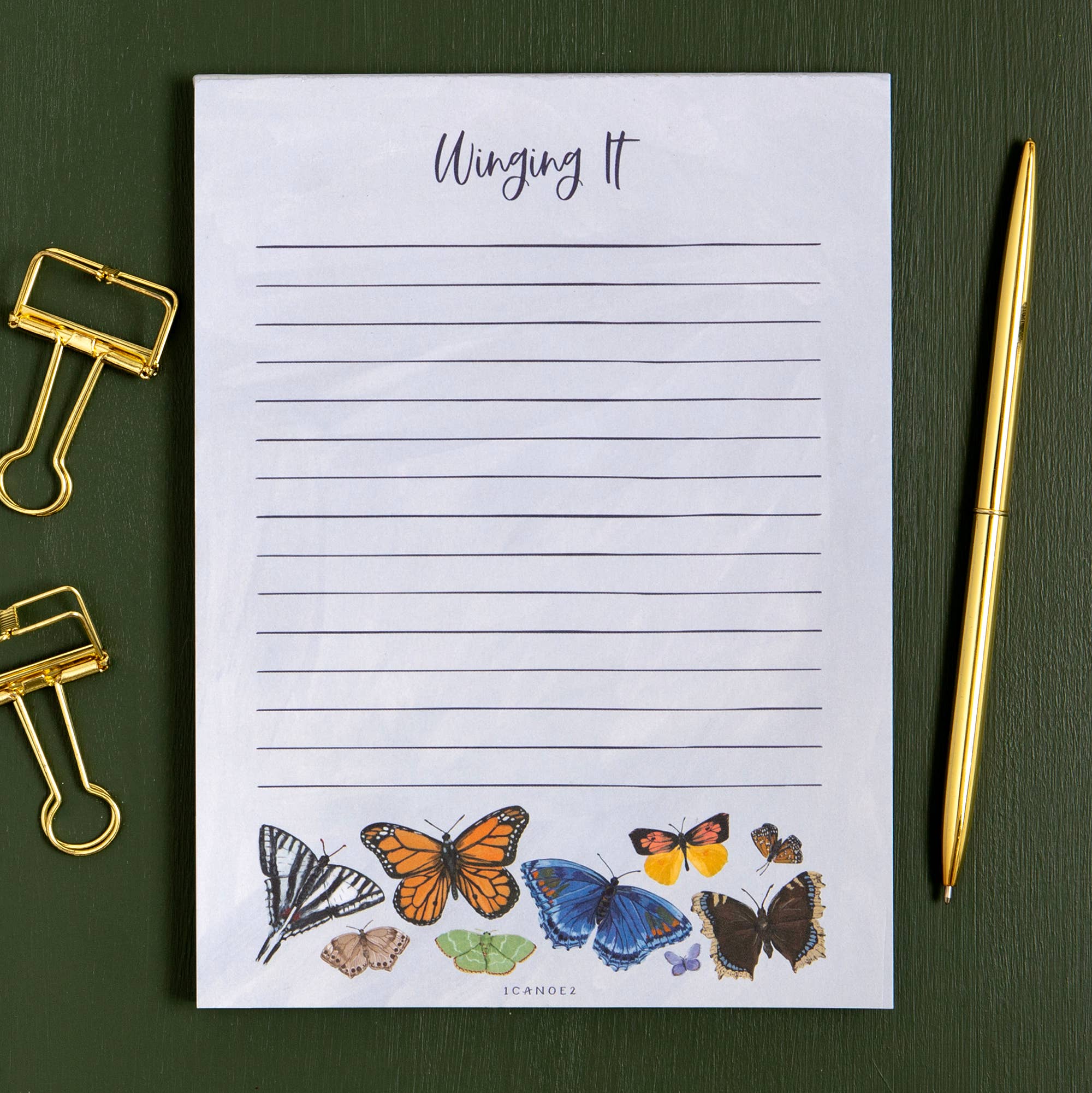 1canoe2 | One Canoe Two Paper Co. - Wholesale Kladblok - Winging It Butterfly To Do Notepad1