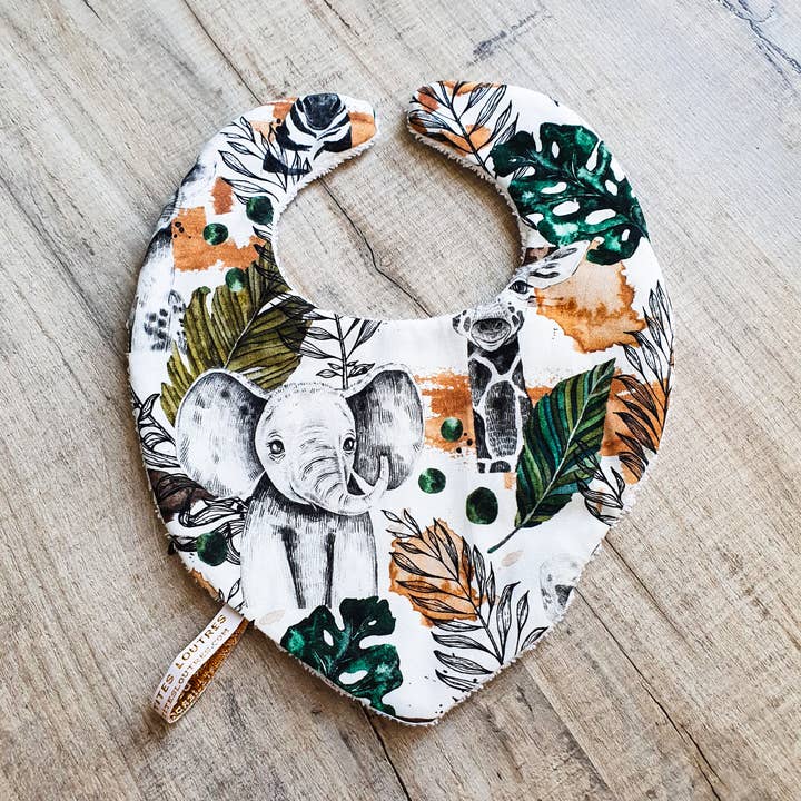 Slabbetje met ronde hals - ontwerp naar keuze - oekotex voor wholesale door L'atelier des P'tites Loutres