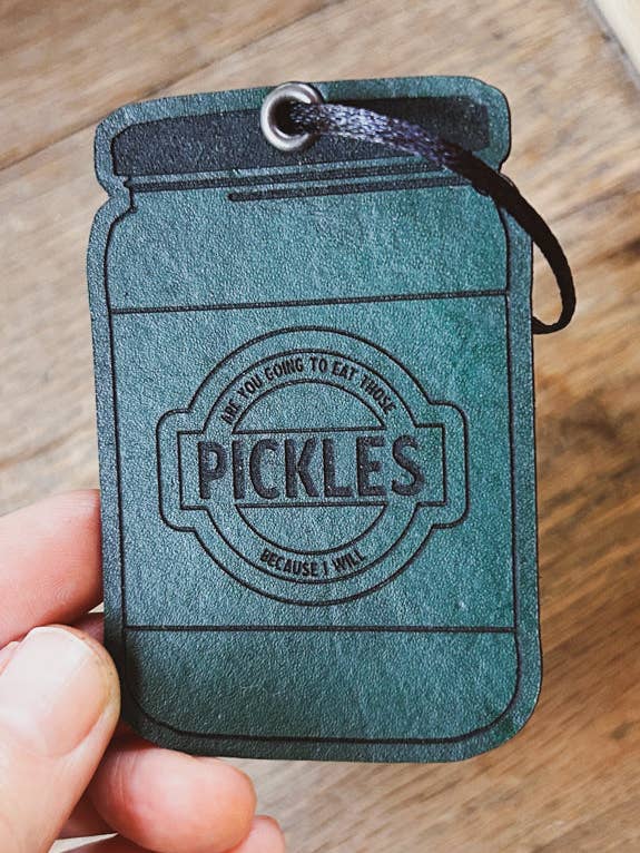 Pickle Jar Ornament for wholesale by Left Grain