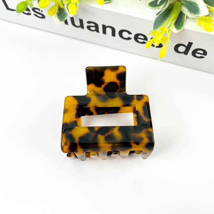 TheDivaSoap - Wholesale Hair Clip - Women's - Square Acetate Hair Clip, Spring and Autumn Claw Clip13