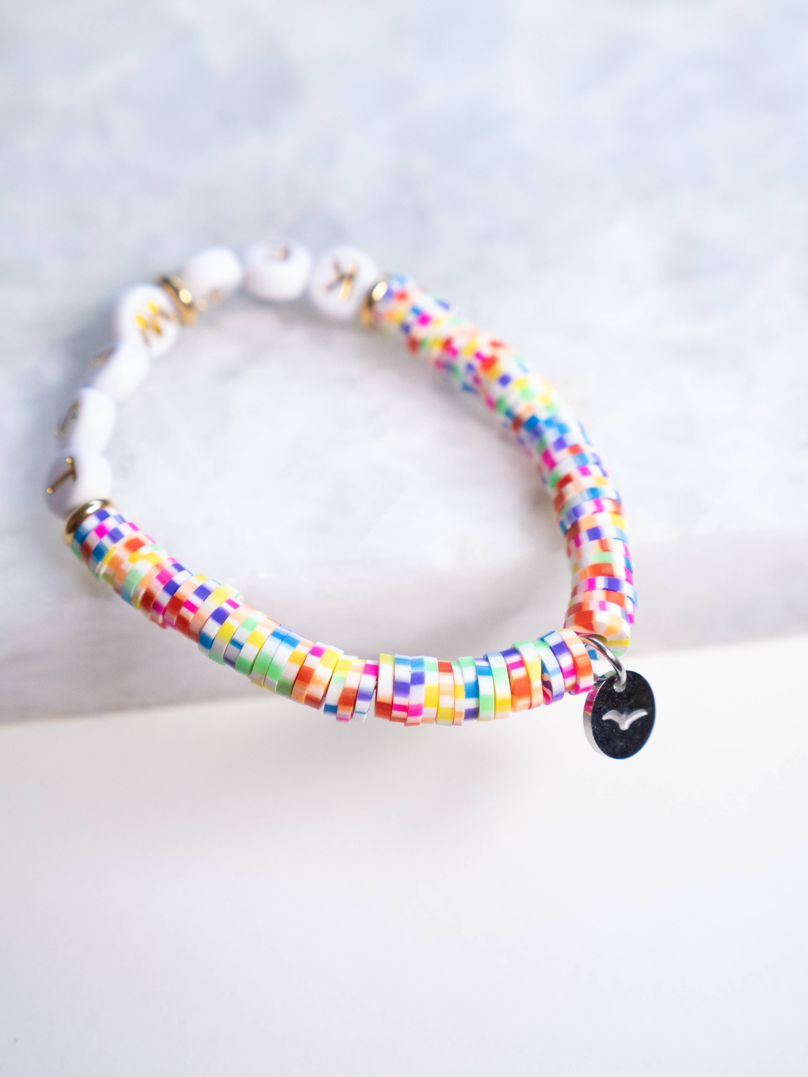 Haven - Wholesale Beaded Bracelet - Kids - Customizable Letter Bracelet - Polymer Clay - Kid Size11