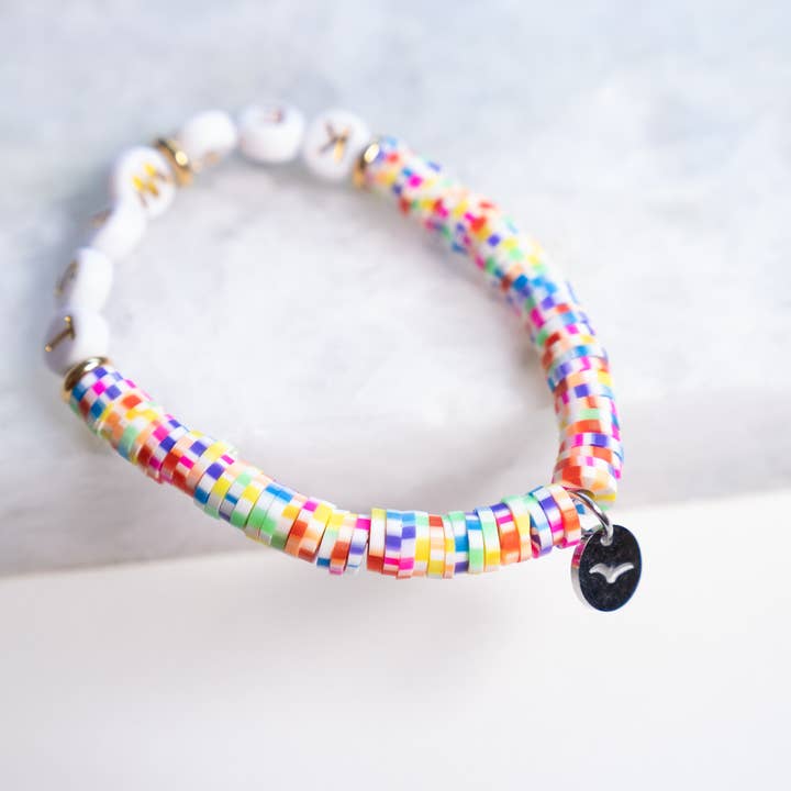 Haven - Wholesale Beaded Bracelet - Kids - Customizable Letter Bracelet - Polymer Clay - Kid Size11