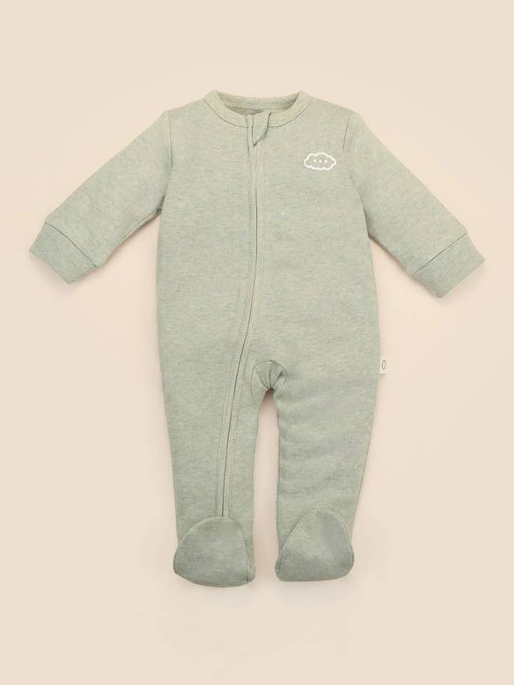 Lūmmi in Colour Babywear - Wholesale Clothing set – Baby - Organic Cotton 6PC Essentials Set - Heather Sage Green13
