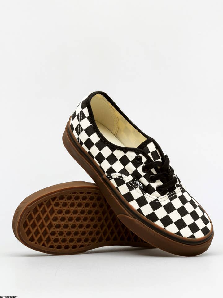 Rat City Skate Shop - Wholesale Lifestyle Sneakers - Men's - Vans Authentic Checkerboard Black/white/gum Shoe