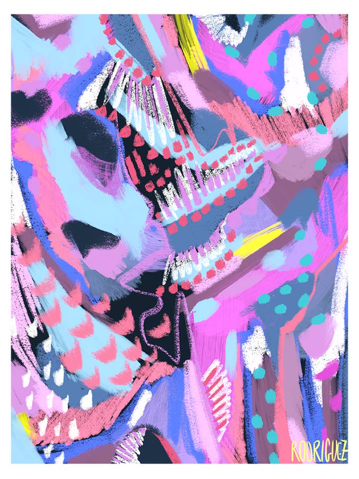 ZEPHYR PRINT voor wholesale door Marianne Angeli Rodriguez Gallery