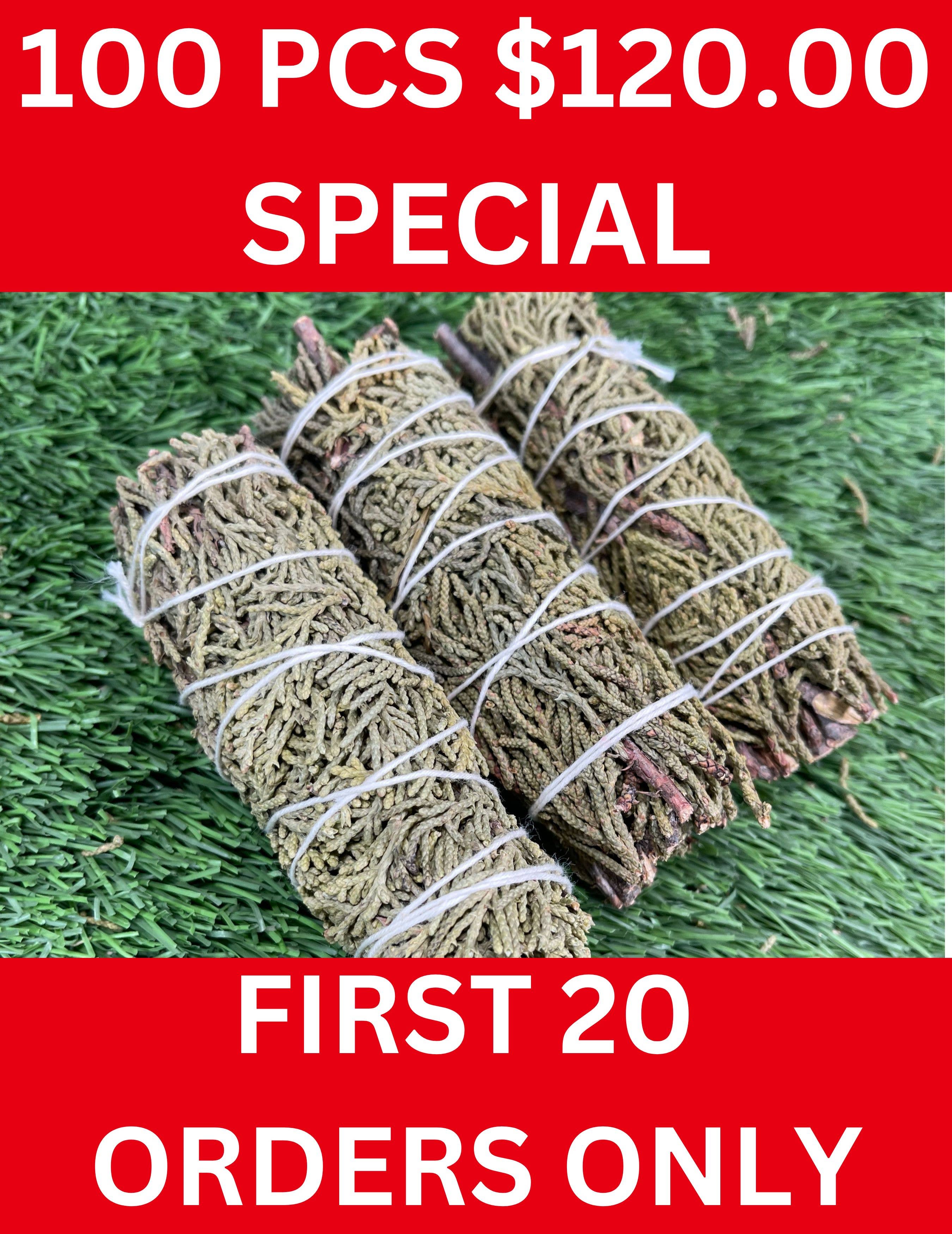 CaNatureLover - Wholesale Sage Bundle - 100 Juniper Sage Stick 120.00 USD SPECIAL