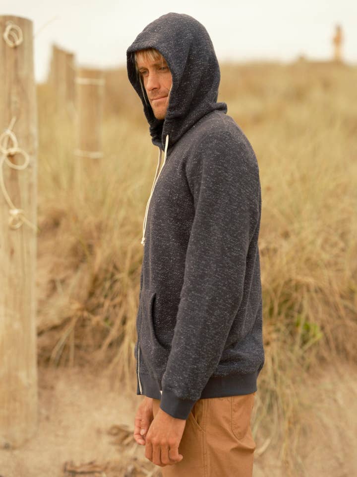 Faded Navy Whale Patch Zip Up for wholesale on Faire3