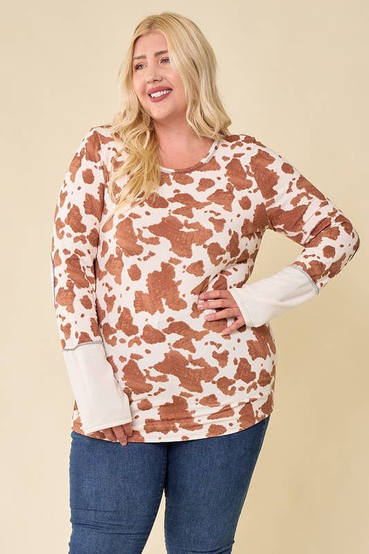 lovely melody – Sweatshirt - Mulher por atacado – Moletom LMT3553PL-plus size com estampa animal Lulas13