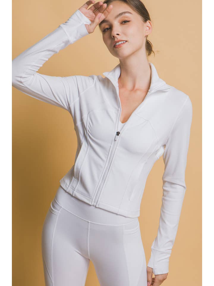 Peace Love Line - Wholesale Athletic jacket – Women′s - PL1735 - ACTIVE LONG SLEEVE ZIP UP PERFORMANCE JACKET TOP16