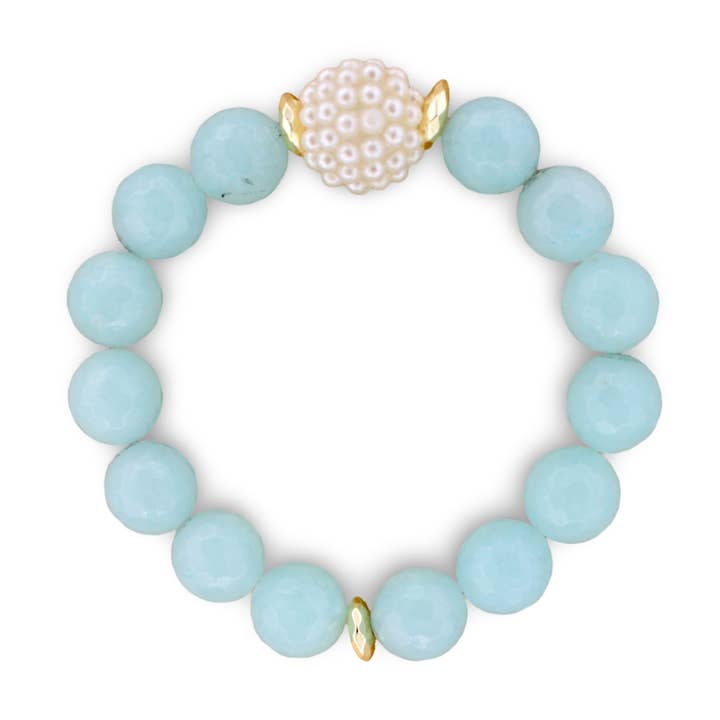 Bracelet Betsy - Bleu Pâle pour la vente par Traci's Beads