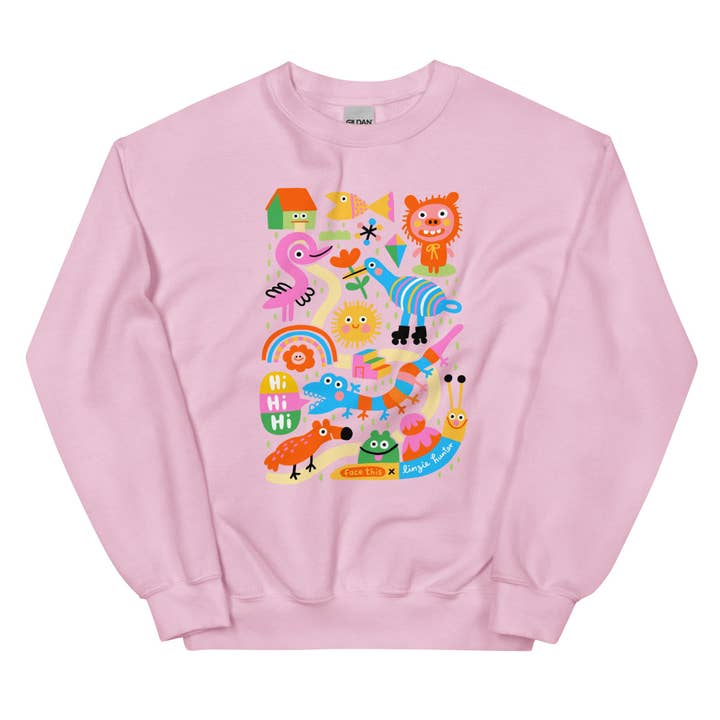 Face This - Wholesale Graphic Sweatshirt - Unisex - Linzie Hunter x Face This Sweater2