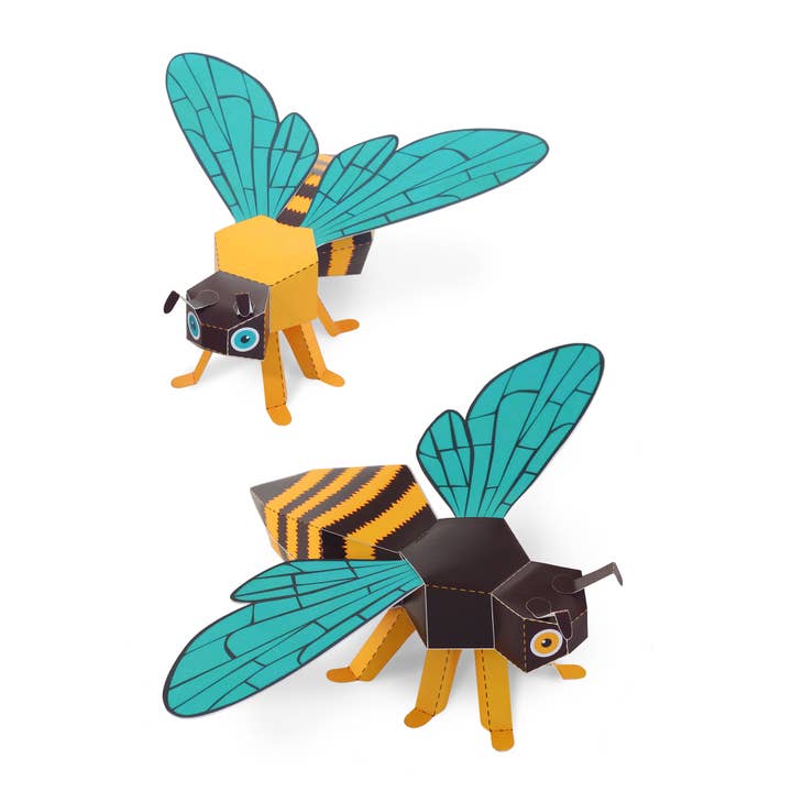 Honey Bees Paper Toys for wholesale by pukaca