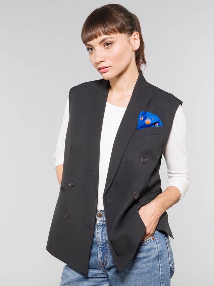 ”Il Circo” sidenficka (blå) för wholesale av Tarte Tatin