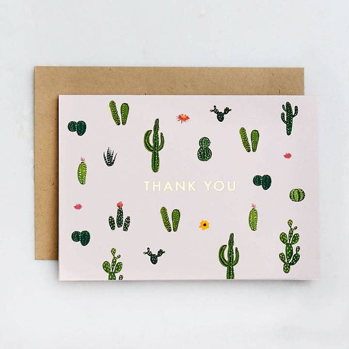 Cacti Thank You Card for wholesale by Paper Source Wholesale
