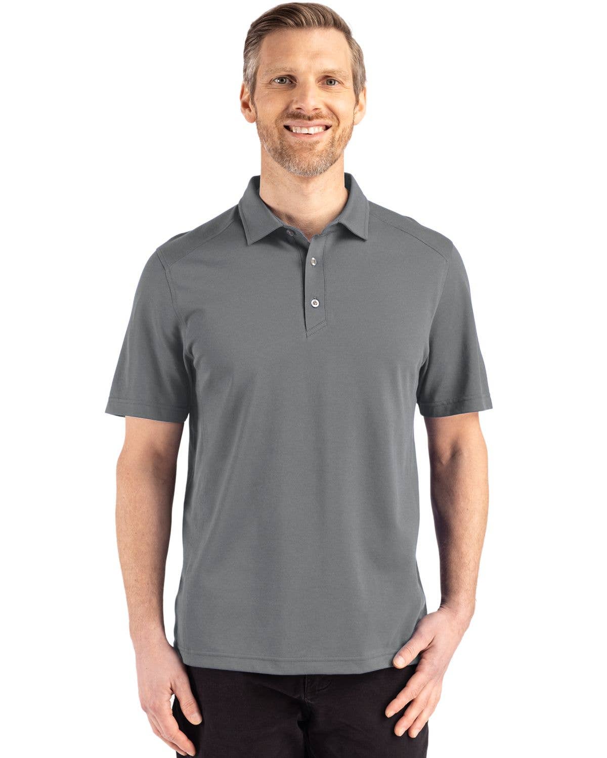 Cutter & Buck - Wholesale Polo - Men's - Cutter & Buck Advantage Refresh Mens Tri-Blend Pique Polo25